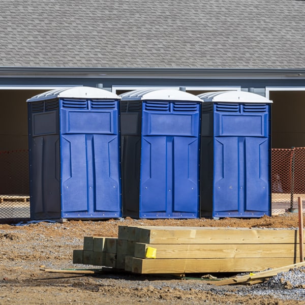 how often are the porta potties cleaned and serviced during a rental period in Dupont LA